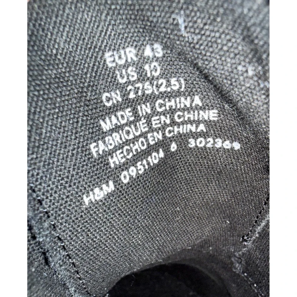H&M lacing them finish